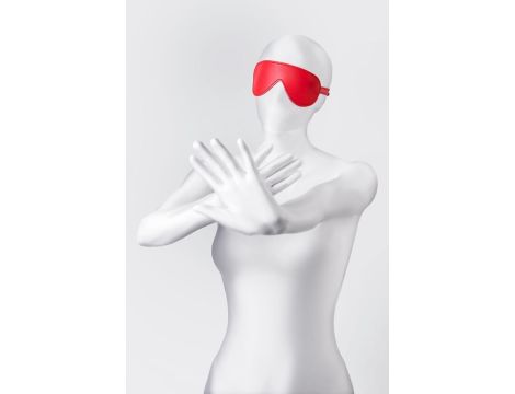 Anonymo mask, PU leather, red, 65 cm - 2