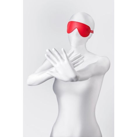 Anonymo mask, PU leather, red, 65 cm - 2