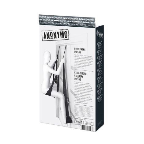 Anonymo Sex swing on the door , nylon, black - 2