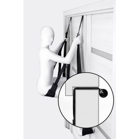 Anonymo Sex swing on the door , nylon, black - 5