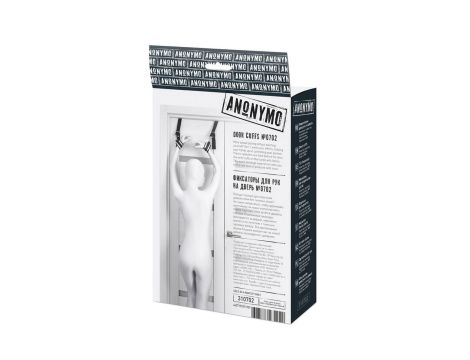 Anonymo hand clamps, polyester, silver, 23 cm - 9