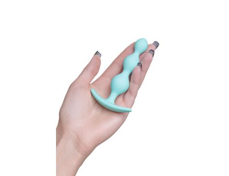 ToDo by Toyfa Anal plug Triple, silicone, mint, 10.5 cm, O 2.4 cm - 4