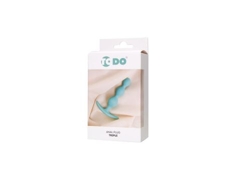 ToDo by Toyfa Anal plug Triple, silicone, mint, 10.5 cm, O 2.4 cm - 5