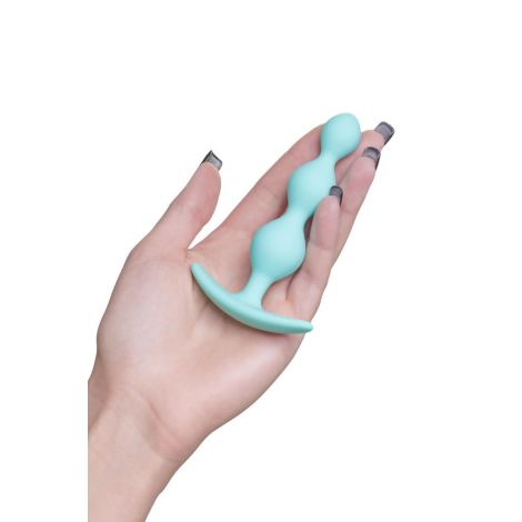 ToDo by Toyfa Anal plug Triple, silicone, mint, 10.5 cm, O 2.4 cm - 4