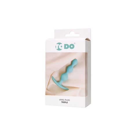 ToDo by Toyfa Anal plug Triple, silicone, mint, 10.5 cm, O 2.4 cm - 5