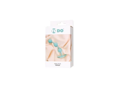 ToDo by Toyfa Anal plug Triplex, silicone, mint, 15 cm, O 2.5 cm