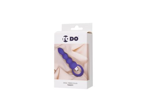 ToDo by Toyfa Anal plug Twisty, silicone, purple, 14 cm, O 3.2 cm - 6