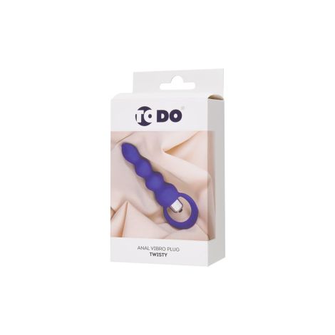 ToDo by Toyfa Anal plug Twisty, silicone, purple, 14 cm, O 3.2 cm - 6