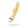 Vibrator with clitoral stimulator Flovetta by Toyfa Aster, silicone, yellow, 22 cm - 2