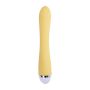 Vibrator with clitoral stimulator Flovetta by Toyfa Aster, silicone, yellow, 22 cm - 5