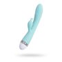 Vibrator with clitoral stimulator Flovetta by Toyfa Iris, silicone, mint, 22 cm - 2