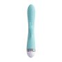 Vibrator with clitoral stimulator Flovetta by Toyfa Iris, silicone, mint, 22 cm - 3