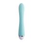 Vibrator with clitoral stimulator Flovetta by Toyfa Iris, silicone, mint, 22 cm - 5