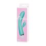 Vibrator with clitoral stimulator Flovetta by Toyfa Iris, silicone, mint, 22 cm - 8