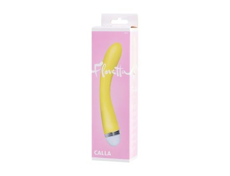 Vibrator Flovetta by Toyfa Calla, silicone, yellow, 22 cm - 7