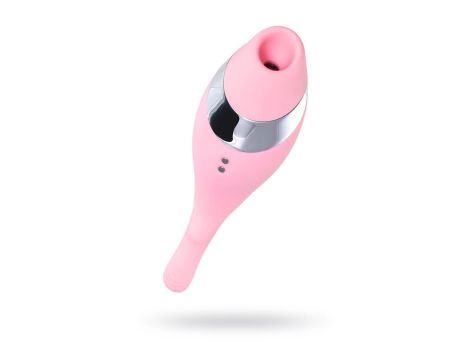 Multifunctional erogenous zone stimulator Flovetta by Toyfa DAHLIA, silicone, pink, 14 cm