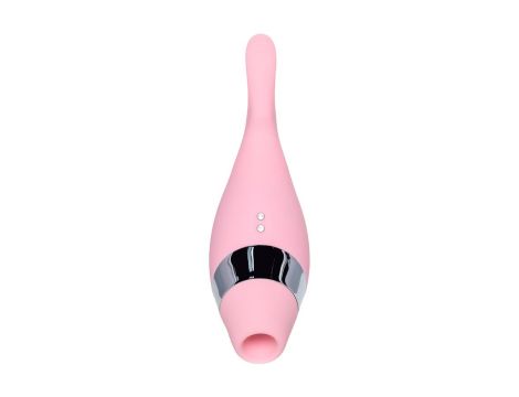 Multifunctional erogenous zone stimulator Flovetta by Toyfa DAHLIA, silicone, pink, 14 cm - 2