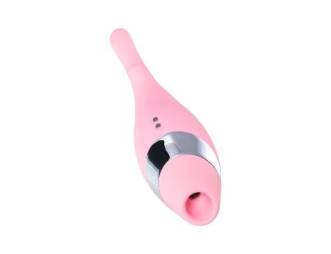 Multifunctional erogenous zone stimulator Flovetta by Toyfa DAHLIA, silicone, pink, 14 cm - 6