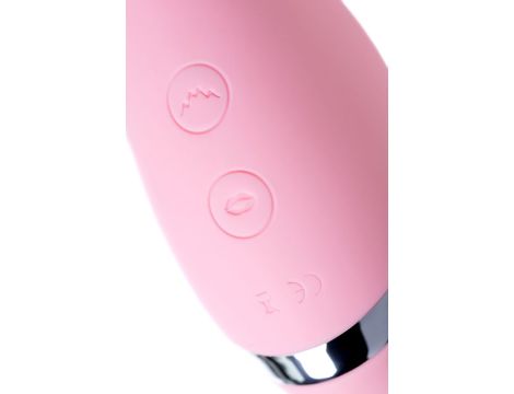 Multifunctional erogenous zone stimulator Flovetta by Toyfa DAHLIA, silicone, pink, 14 cm - 13