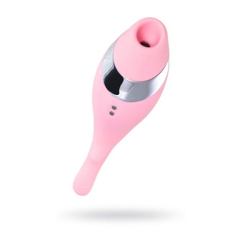 Multifunctional erogenous zone stimulator Flovetta by Toyfa DAHLIA, silicone, pink, 14 cm