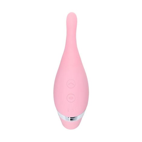 Multifunctional erogenous zone stimulator Flovetta by Toyfa DAHLIA, silicone, pink, 14 cm - 4