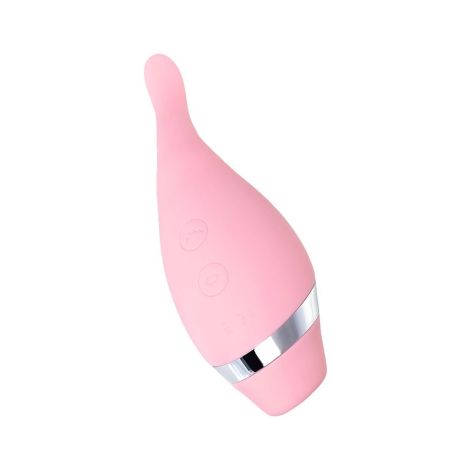 Multifunctional erogenous zone stimulator Flovetta by Toyfa DAHLIA, silicone, pink, 14 cm - 5