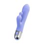 Vibrator with clitoral stimulation Flovetta Crocus, silicone, purple, 17.5 cm - 6