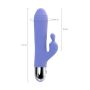 Vibrator with clitoral stimulation Flovetta Crocus, silicone, purple, 17.5 cm - 11