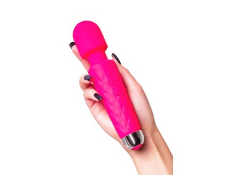 Flovetta Peony Vibrating massager, silicone, pink, 20.5 cm - 4