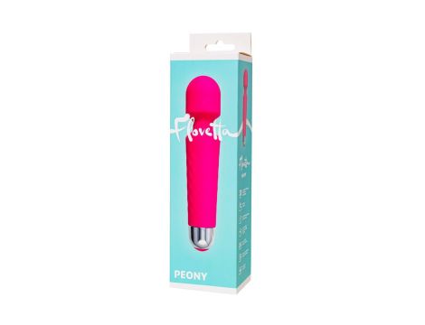 Flovetta Peony Vibrating massager, silicone, pink, 20.5 cm - 5