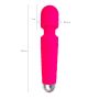 Flovetta Peony Vibrating massager, silicone, pink, 20.5 cm - 4