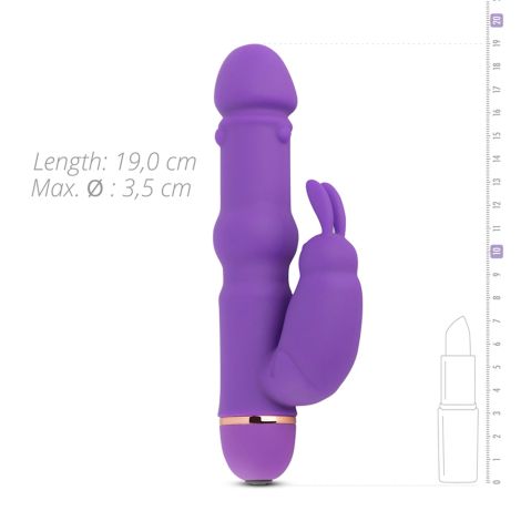 Teazers Silicone Rabbit Vibrator - Purple - 7