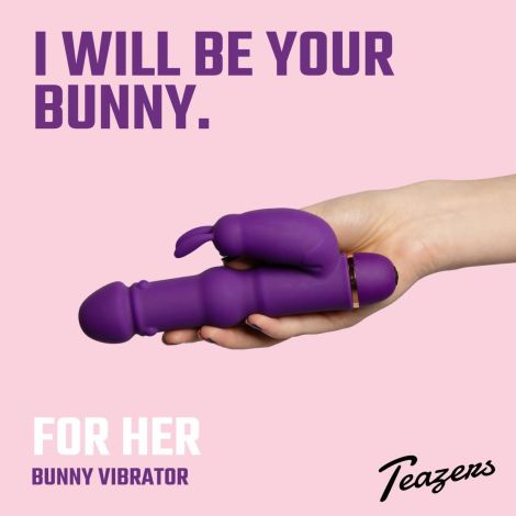 Teazers Silicone Rabbit Vibrator - Purple - 10