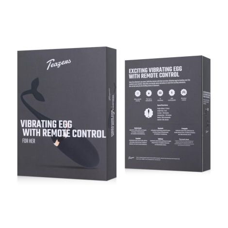 Luxurious Vibrating Egg w/ Remote Control - Black - 11