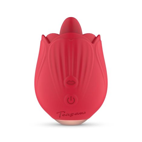 Teazers Rose Vibrator - Licking and Vibrating - 2