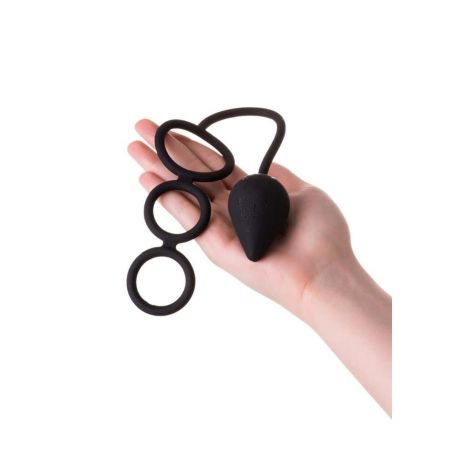 EROTIST Butt plug with an erection ring (M) - 4