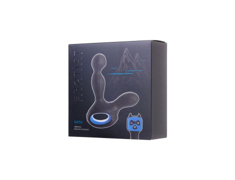 EROTIST SIXTH Prostate Massager vibro with heating silicone black 14.5 cm - 9