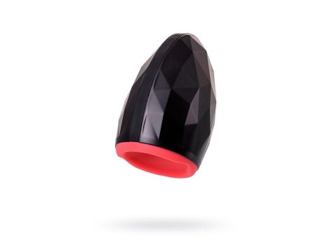 EROTIST Magma; Rechargeable masturbator with heating, Silicone, Black, 12 cm