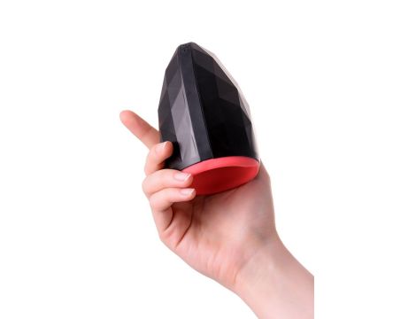 EROTIST Magma; Rechargeable masturbator with heating, Silicone, Black, 12 cm - 9