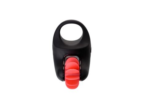 EROTIST Mill vibro ring, silicone, black, 8.5 cm, O 2.6 cm - 2