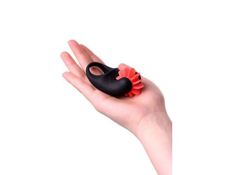 EROTIST Mill vibro ring, silicone, black, 8.5 cm, O 2.6 cm - 9