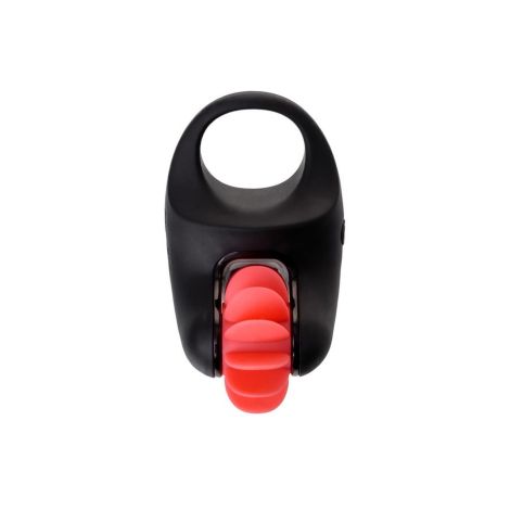 EROTIST Mill vibro ring, silicone, black, 8.5 cm, O 2.6 cm - 2