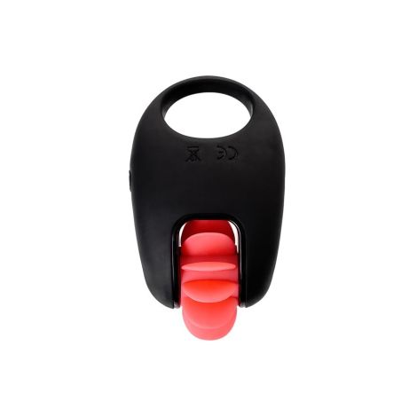 EROTIST Mill vibro ring, silicone, black, 8.5 cm, O 2.6 cm - 5