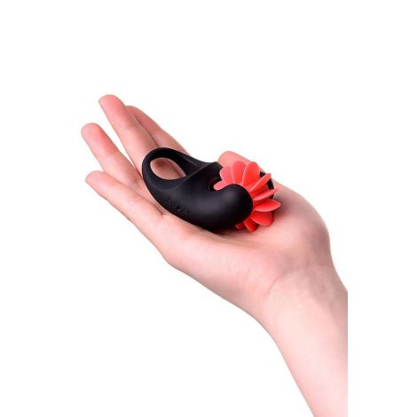 EROTIST Mill vibro ring, silicone, black, 8.5 cm, O 2.6 cm - 9