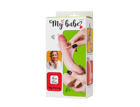 Dildo My babe by RealStick My Pretty, flesh,TPE, 20cm - 11