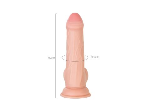 My Babe My Treasure Realistic Dildo, TPE, Nude, 18.5 cm - 8