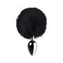 Silver anal plug TOYFA Metal with faux fur - 4