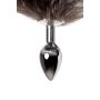 Silver anal plug with a fox tail - 9