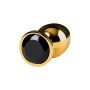 Gold anal plug TOYFA Metal with pink round-shaped gem - 5