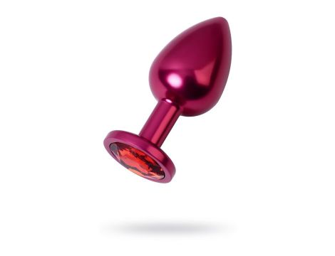 Red anal plug TOYFA Metal with red gem